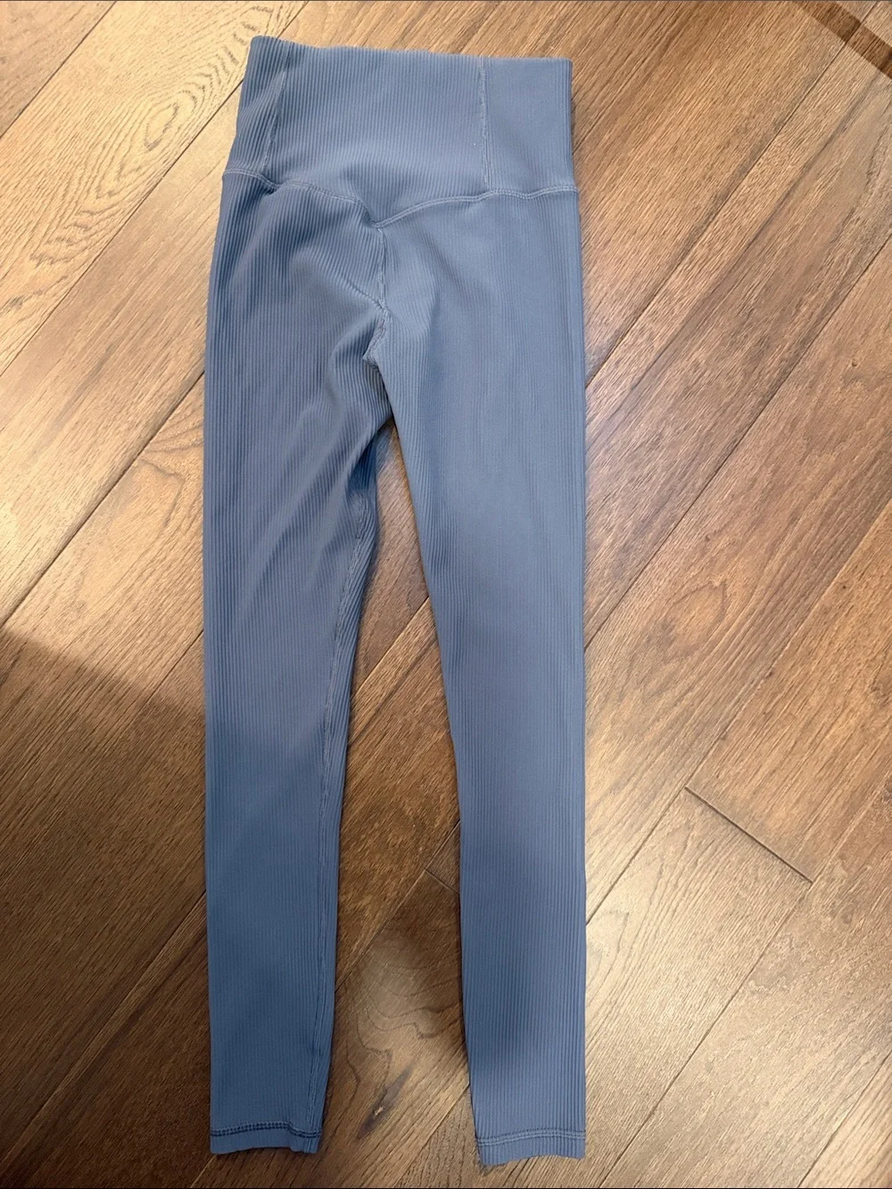 Athleta Elation RibHigh-Waist Tight Leggings - Dusty Blue Size XS - P11